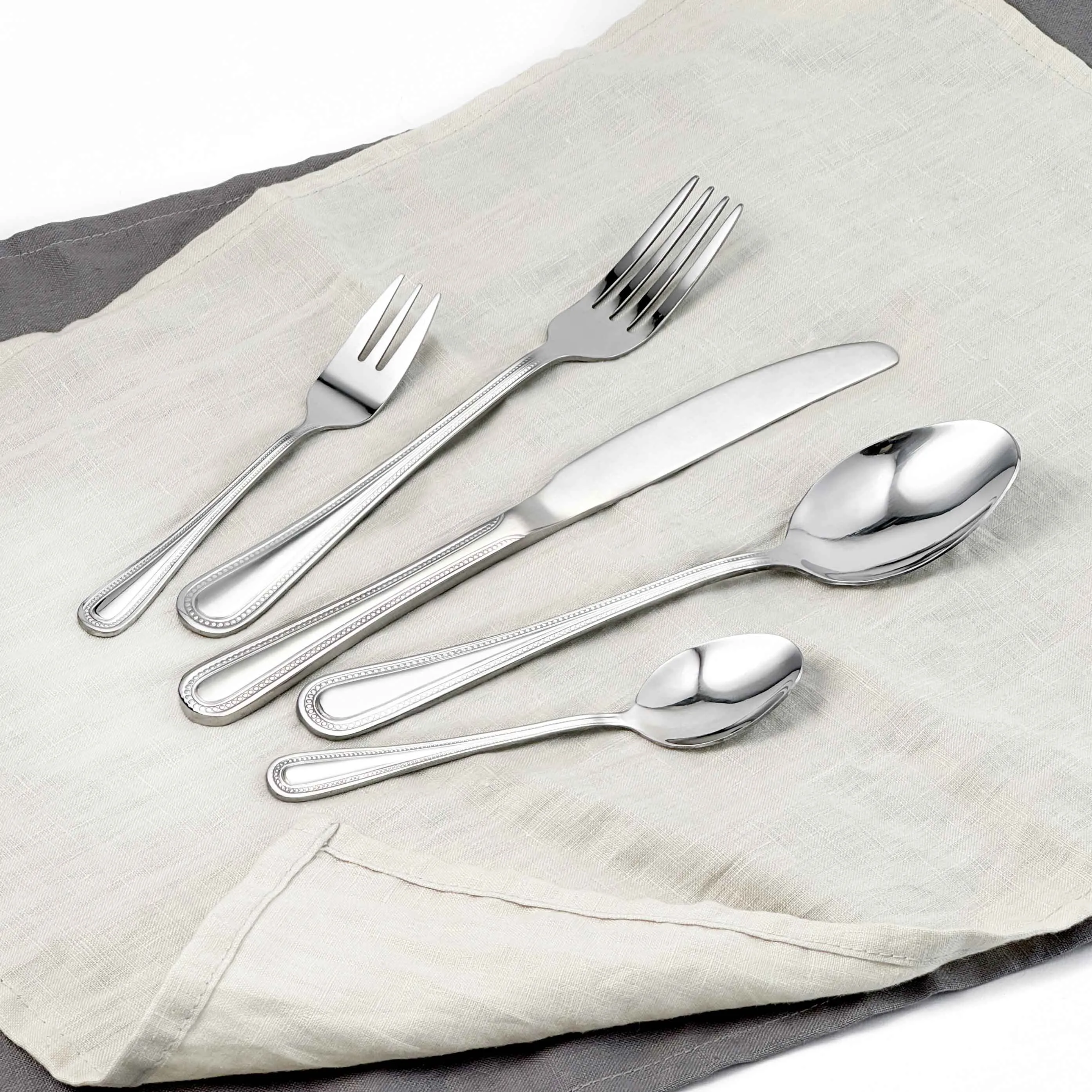 Double line wholesale flatware bulk, commercial silverware-2