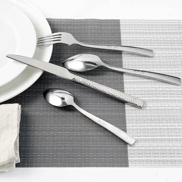 Hammered Handle Wholesale Silverware Sets, Bulk Cutlery Sets-5