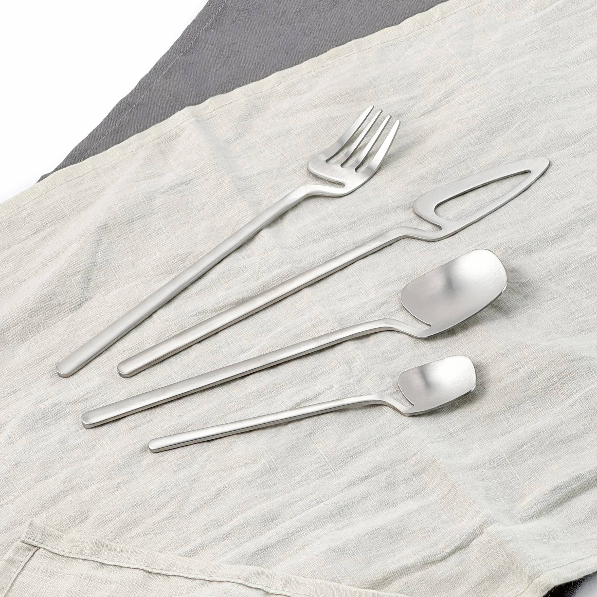 Cute Irregular Shapes Eco Friendly Cutlery Bulk For Catering-2