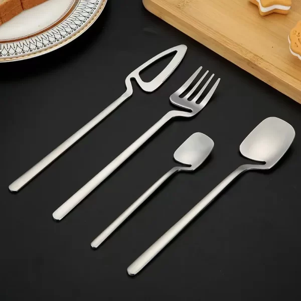 Cute Irregular Shapes Eco Friendly Cutlery Bulk For Catering-3