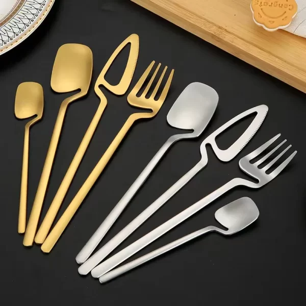 Cute Irregular Shapes Eco Friendly Cutlery Bulk For Catering-6