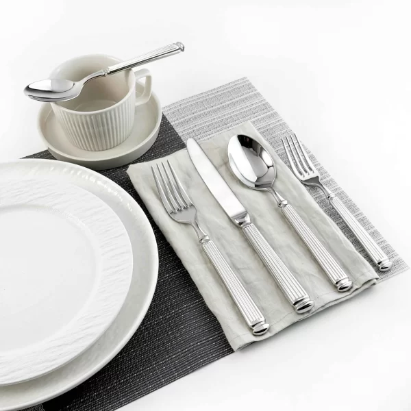 Roman Handle Bulk Flatware Set, Modern Design Silverware Set-3