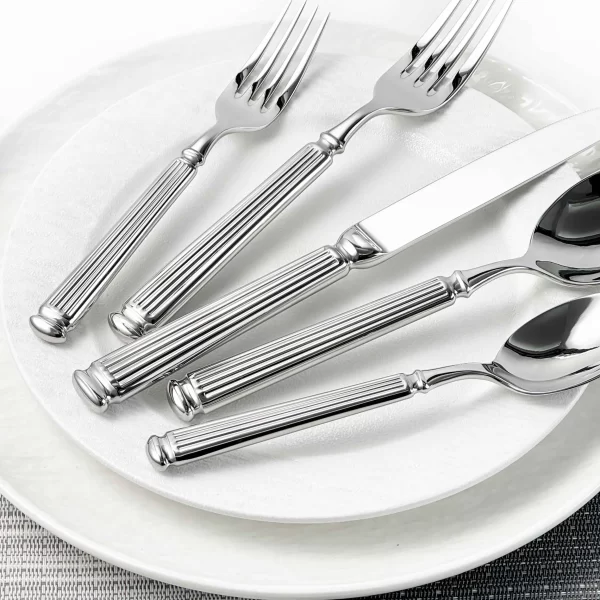 Roman Handle Bulk Flatware Set, Modern Design Silverware Set-4