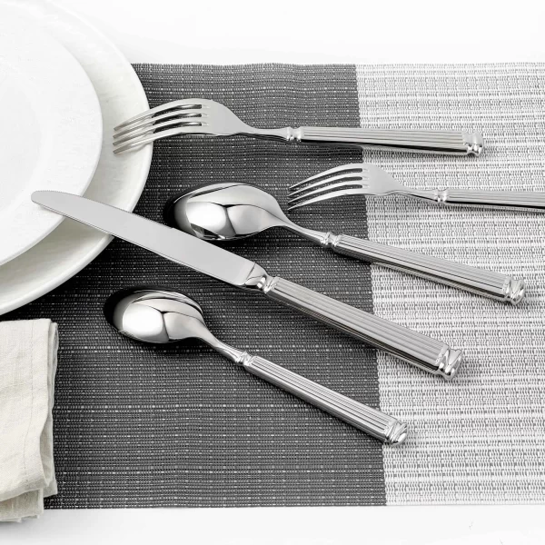 Roman Handle Bulk Flatware Set, Modern Design Silverware Set-5