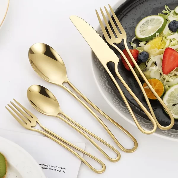 Unique Hollow Handle Wholesale Flatware Bulk For Restaurant-3