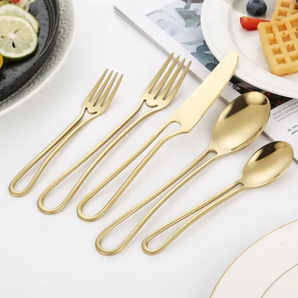 Unique Hollow Handle Wholesale Flatware Bulk For Restaurant-4