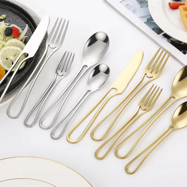 Unique Hollow Handle Wholesale Flatware Bulk For Restaurant-6