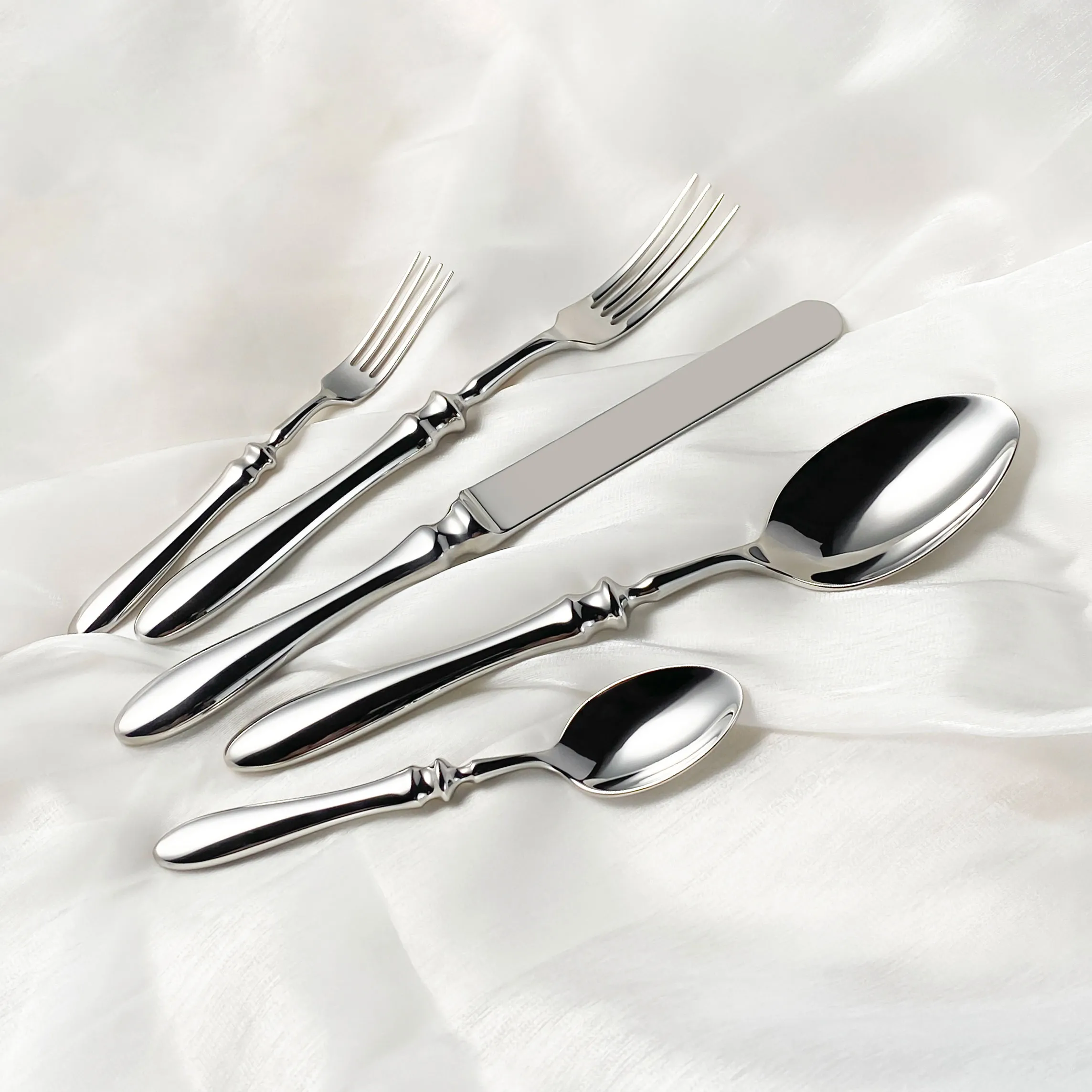Thick Forged Bulk Silverware Wholesale Commercial Flatware-1