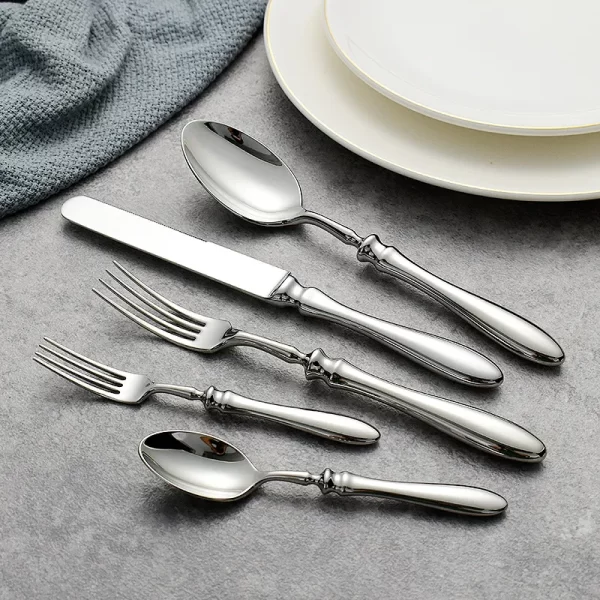 Thick Forged Bulk Silverware Wholesale Commercial Flatware-3