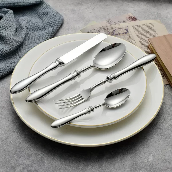 Thick Forged Bulk Silverware Wholesale Commercial Flatware-4