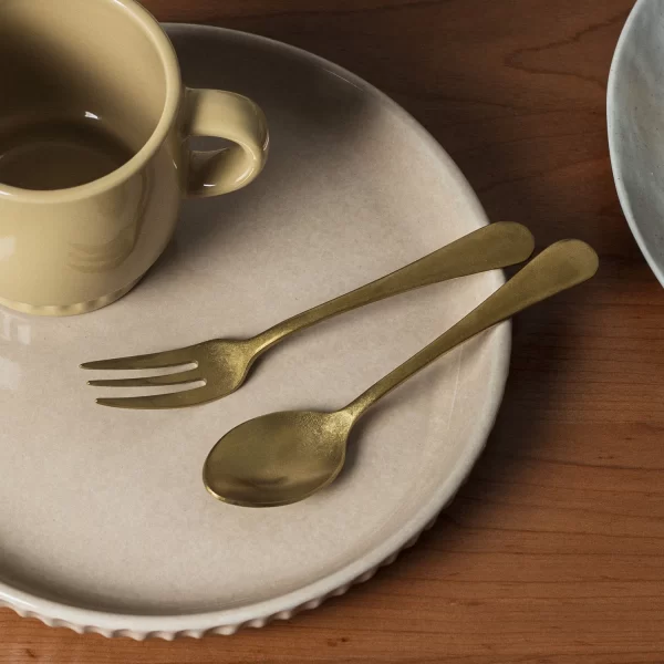 Vintage Bulk Flatware For Wedding, Stone Washed Cutlery Sets-5