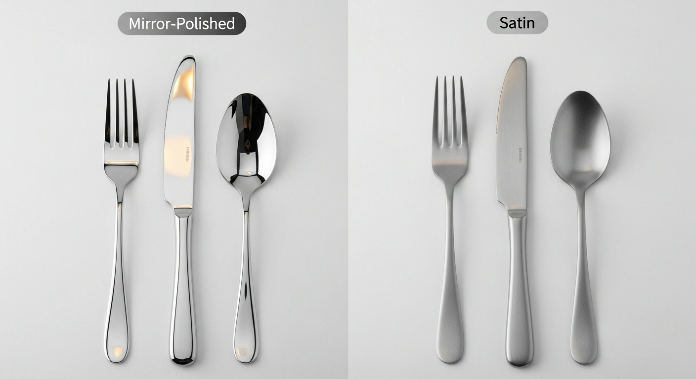Mirror vs. Satin Finish Flatware, How to Choose for Your Business