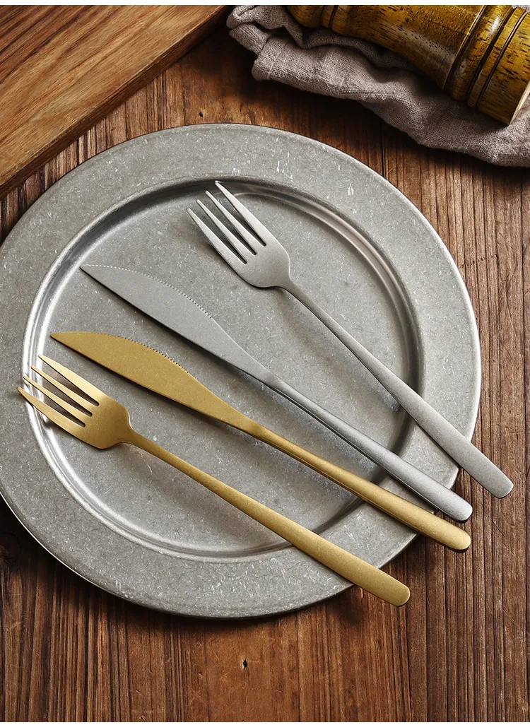 Scratch-Resistant Flatware, Stone Polishing Flatware Sets-10