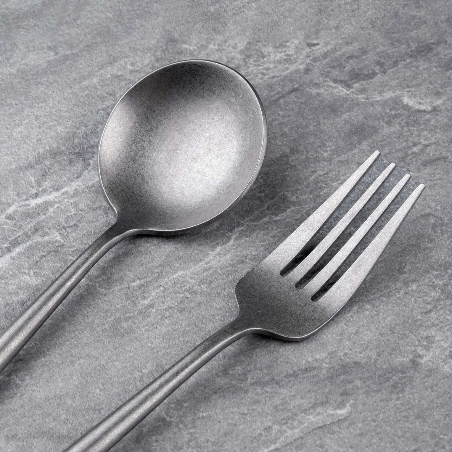 Scratch-Resistant Flatware, Stone Polishing Flatware Sets-16