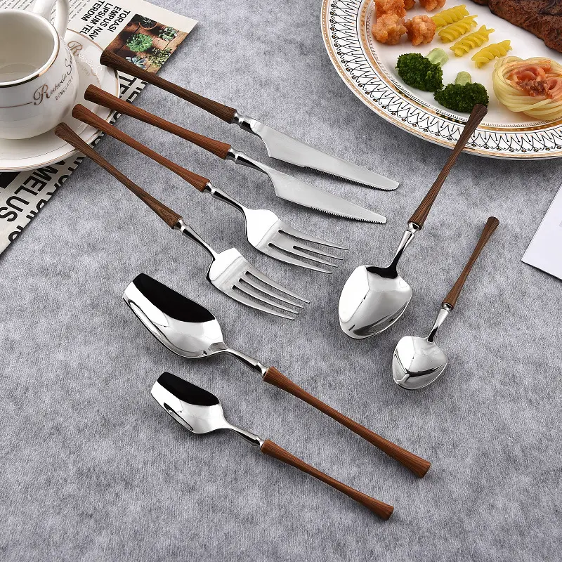 How to Source Luxury Wood-Grain Flatware in Bulk at Low Cost-11