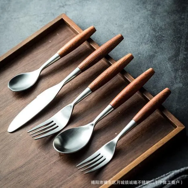Natural Handle Flatware, Where Stainless Steel Meets Warmth-6