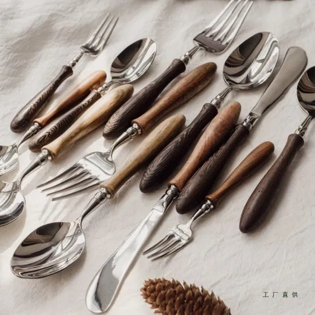Natural Handle Flatware, Where Stainless Steel Meets Warmth-7